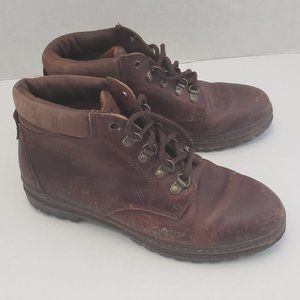 Timberland Brown Ankle Hiking Vintage Boots Shoes 69869 9709 8.5 M